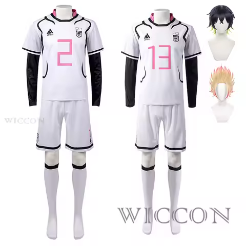Blue Lock Shidou Ryusei Cosplay Clothes Costume Oliver Aiku Cosplay Clothes Wig Tops Shorts Set Spor