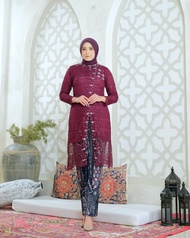 Naily Kebaya - Setelan kebaya brokat tunik syakila payet
