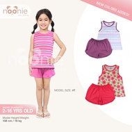 Noonie- Girls Terno (2-16Y) - Racerback Sando & Dolphin Shorts Set- Terno outfit for kids girl - Pam