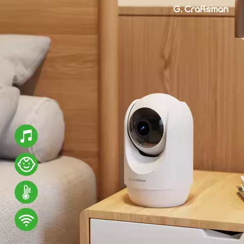 C G,Craftsman Y1 Baby Monitor, WiFi ,2.4G + 5.8G, Wireless, Two-Way Audio, Crying Detection, Auto Tr