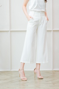 Wide Culottes Trousers by Cachet-White BI10601