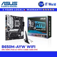 ASUS B650M-AYW WIFI Motherboard | AM5 / DDR5 / PCIe 5.0 / WiFi 6 / 2.5GbE / Aura Sync | itw