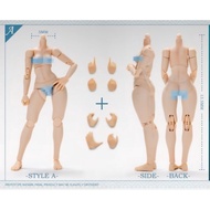 3rd Party Jet Studio Jet-FB-001 Style A Normal Chest Female Movable Body 6" Action Figure (Mafex)