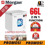 Fast Ship Morgan 61L/60L Mini Chest Freezer MCF-WINTRY 68/MCF-0958L (80L) Chest Freezer (with Chiller Dual Function)