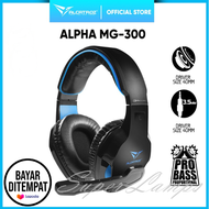 Headset Gaming Alcatroz Alpha MG-300 UNIVERSAL For HP & Komputer Jack 3.5mm