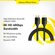 Baseus HDMI Cable for Xiaomi Mi Box HDMI 2.1 8K/60Hz 4K/120Hz 48Gbps Digital Cables for PS5 PS4 Laptops Monitor HDMI Splitter
