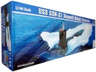 《模王》TRUMPETER 小號手 潛艇-美國海狼級攻擊型潛艇 1/144 05904