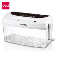 Deli 4 Liter Paper Shredder Hand-Cranked Document A4 Size Office Supplies