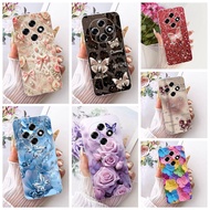 For OPPO F31 Pro 5G Casing CPH2763 New Stylish Flower Pretty Butterfly Soft Silicone Clear Cover For