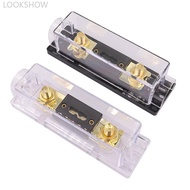 LOOKSHOW Car Auto Fuse Holder Bolt-on Fuse Automotive Audio Fuse Holders Fusible Link with 60A 80A 1