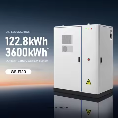 GE-F120 Solar Battery Lithium Lifepo4 51.2V 100Ah 120Kwh 1200Kwh 3600Kwh Deye BESS Energy Storage Sy