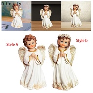 Dickly Resin Angel Figurine Table Bookcase Office Praying Angel Figurine Decoration