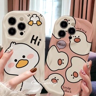 Trendy Aesthetic Duck Softcase for Realme A96 C3 C11 2020 C12 C15 C17 C20 C21 C21Y C30 C31 C33 C35 C