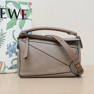 LOEWE Puzzle24幾何包小號大象灰牛皮肩背包