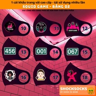 1PCS SQUID GAME FABRIC MASK SQUID GAME