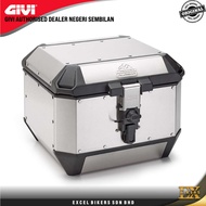 GIVI TREKKER ALASKA 44 MONKEY ALUMINIUM TOP BOX SILVER (ALA44A)/ALASKA 44 TOP BOX/ GIVI TOP BOX /44 LTR TOP BOX/ALUMINIU