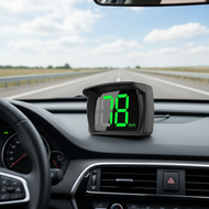 Y03 Universal Car HUD GPS Head-Up Display - Digital Speedometer Projector with Big Font  Y03 Paparan