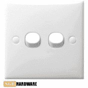 Schneider Clipsal S-Classic 10A 2 Gang 2 Way Switch - White