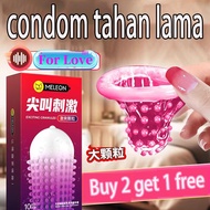 Kondom Condom Threaded Large Particle Wolf Tooth 001 Condom Deep Stimulation Condom 10pcs/box