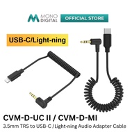 COMICA CVM-D-UC II (3.5MM TRS TO USB-C) / CVM-D-MI (3.5MM TRS TO LIGHT-NING) AUDIO ADAPTER CABLE