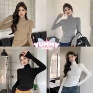 Yummy Shop (CY121) -C Plain Long-Sleeved Turtleneck Sweater