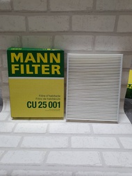 กรองแอร์ BMW Series 3 F34 GT ( 2012 - ) ทุกรุ่น Cabin Air filter Mann CU25001 / CU 25001