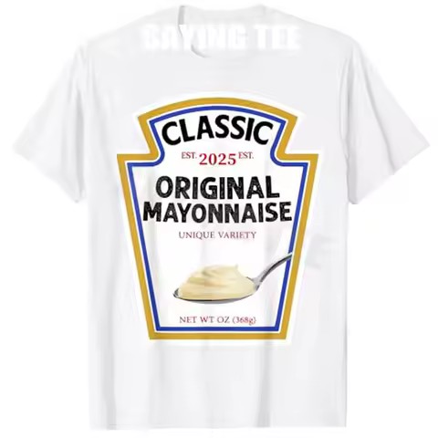 Mayonnaise Condiment DIY Halloween Costume Matching Group T-Shirt Humor Funny Halloween Party Team C