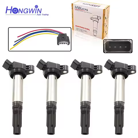 4pcs 19500 B1020 Ignition Coil & Plug For Toyota Passo NGC30 1NRFE 2013- 19500B1020 19500-B1020
