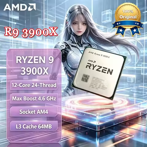 AMD Ryzen 9 R9 3900X CPU 12-Core 24-Threadprocessor 3.8GHz 12-Core 24-Thread for Gaming CPU Without
