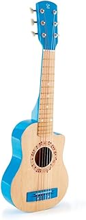 Hape Kid's Flame First Musical Guitar, Blue,L: 25.7, W: 2.4, H: 8.4 inch