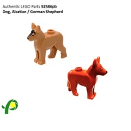 Minifigure Parts 92586pb Minifigure Dog, Alsatian / German Shepherd Animal Minifig