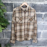 Gramici Flannel Light Brown Plaid Shirt