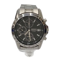 SEIKO Men's Watch Quartz Analog Stainless Steel BLK SLV SS 7T92-0DW0 Direct from Japan Secondhand