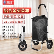 Grocery Shopping Cart Foldable Portable Stall Hiking Trolley Travel Outdoor Cart Movable Cart Shoppi
