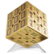 Zcube Mahjong 3x3 Magnetic Cube Plating Professional 3x3x3 Speed Cube Puzzle Toys