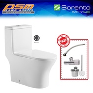 Sorento Ceramic Material One Piece Design Wash Down Flushing Toilet Bowl WC SRTWC8383-RL