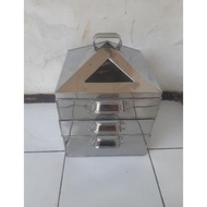 Terlariss !!! klakat/kukusan/tongkotak susun3 pull stenlist size 30x30