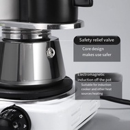 [frthrthrt]Moka Pot Double Head Stainless Steel Mocha Coffee Pot Italian DIY Conduit Coffee Maker Mo