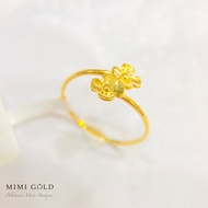 916. Gold Double Flower Ring