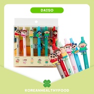 Daiso korea CRAYON SHINCHAN Ballpoint pen 6color Gel pen