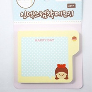 Index Note & Tag Sticky Note - Bear, Cat, Alpaca, Girl