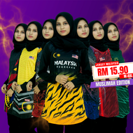 CY TL4372 (M-4XL) Plus Size Gym Shirt Woman Fitness Shirts Sportwear / Baju Malaysia Muslimah / Baju Sukan Muslimah / Blouse Sukan Besar