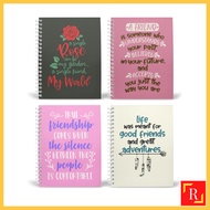 Spiral Notebook/Double Ring Notebook-(A4/A5 | Line/Blank | 80gsm)-Friendship Quotes|ROYCE PUBLISHING