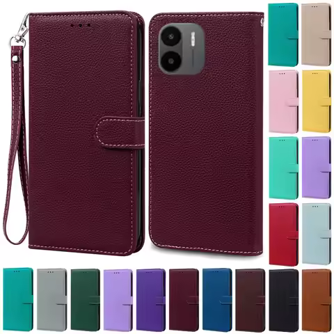 For Redmi A1 Case Xiaomi Redmi A1 Flip Wallet Leather Case For Xiaomi Redmi A1 RedmiA1 A 1 Book Phon