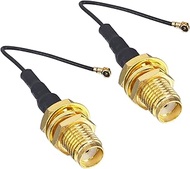 onelinkmore MHF4 to SMA M.2 NGFF SMA Female Bulkhead RF Pigtail WiFi Antenna Extension Cable for PCI