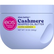 new EosCashmereWhippedOilBodyButter, Vanilla Cashmere, 72 Hour Weightless Moisture Dry Skin, Rich fo