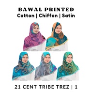 CTT1 Tudung Bawal COTTON, CHIFFON, SATIN Bidang Besar Bidang 45, 48, 50, 53, 55, 60 CENT TRIBE TREZ