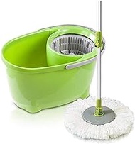 Spin Mop, Stainless Steel 360 Spinning Mop, Bucket Floor Cleaning System with Microfiber Replacement Head Refills Decoration