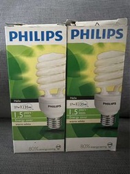 螺旋燈管 220V電壓  LED 燈泡 燈管 燈具 節能 舞光 亮王 飛利浦 PHILIPS 27W電燈 飛利浦27W 螺旋燈泡 黃光 燈泡色 2700K PHILIPS省電燈泡