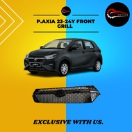 PERODUA AXIA 2024 ABS SPORT FRONT BUMPER GRILLE GRILL GLOSSY BLACK